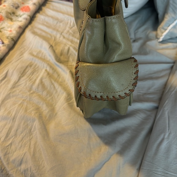 Y2K olive green Nine West leather shoulder bag - Picture 5 of 14